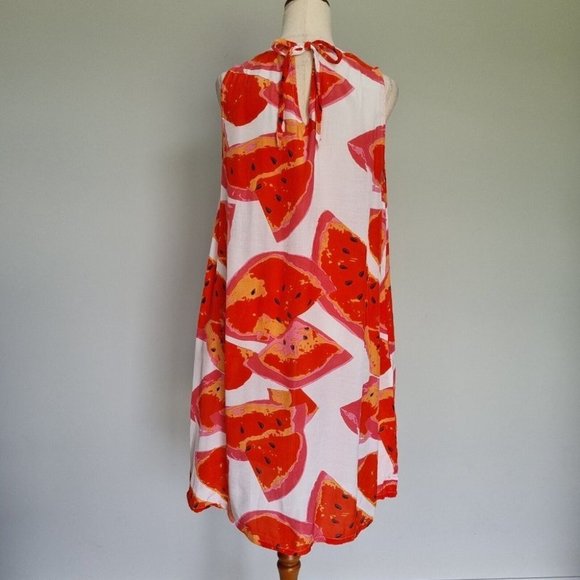 Masai Copenhagen Harper Multicolour Fruit Print Sleeveless Swing Dress Size S - Picture 4 of 7